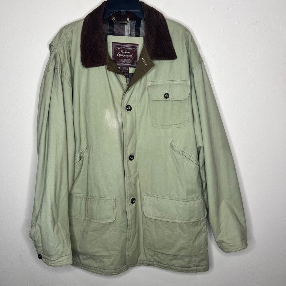 Vintage Urban Equipment Chore Jacket Medium Mens Flannel Lined Outdoor Barn Coat
